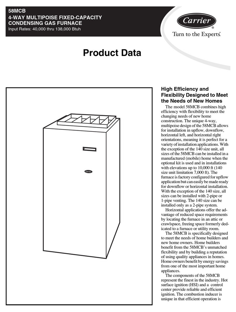 Carrier 58MCB120 Operation manual