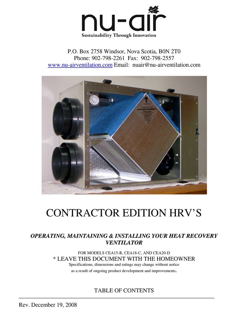 nuair CEA15-R User manual
