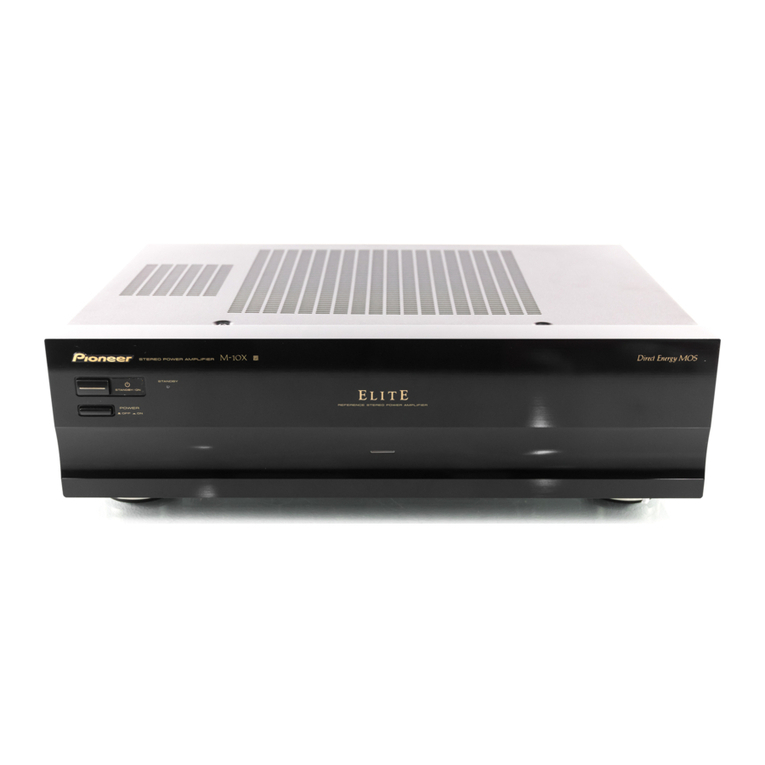 Pioneer Elite M-10X User manual