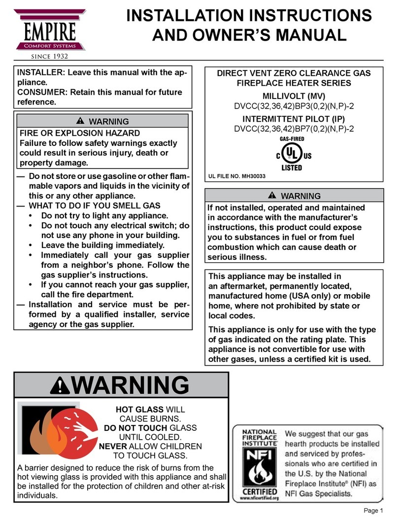 Empire DVCC32BP30N-2 Installation instructions and owner's manual