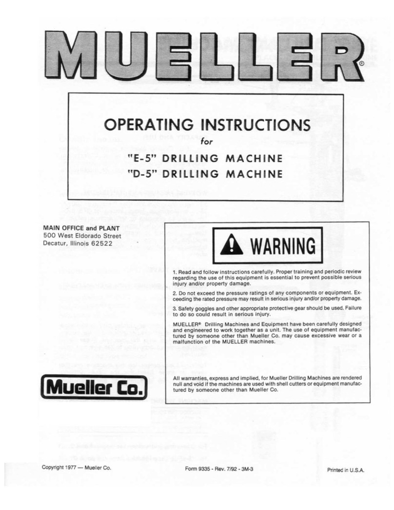 Mueller E-5 operating instructions