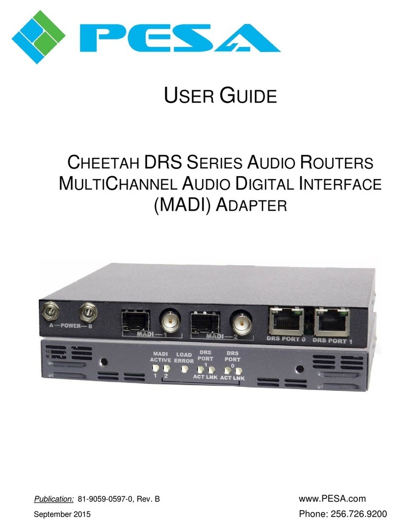 PESA CHEETAH DRS series user guide