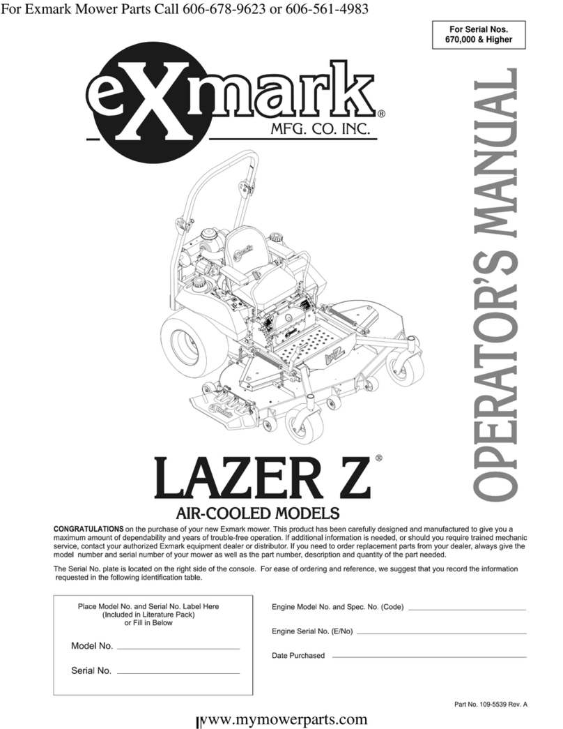 Exmark LAZER Z Operator's manual