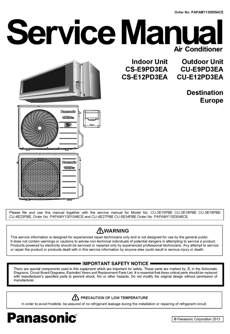 Panasonic CS-E9PD3EA User manual Panasonic CS-E9PD3EA User manual