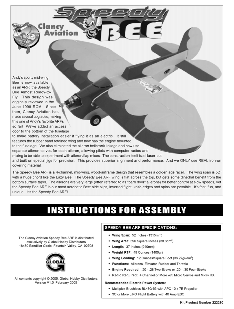 Clancy Aviation speedy bee Assembly instructions