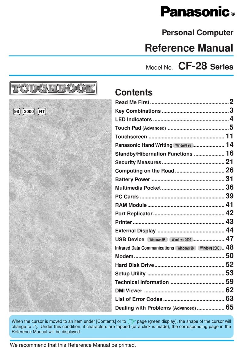 Panasonic Toughbook CF-28 Series Reference manual