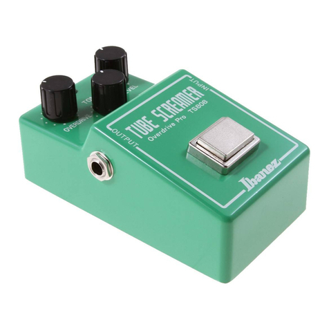 Ibanez Tube Screamer TS-808 User manual Ibanez Tube Screamer TS-808 User manual