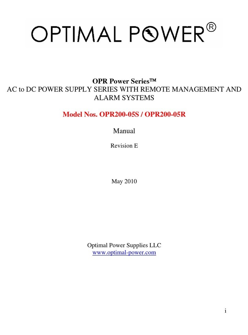 Optimal Power OPR200-05S User manual