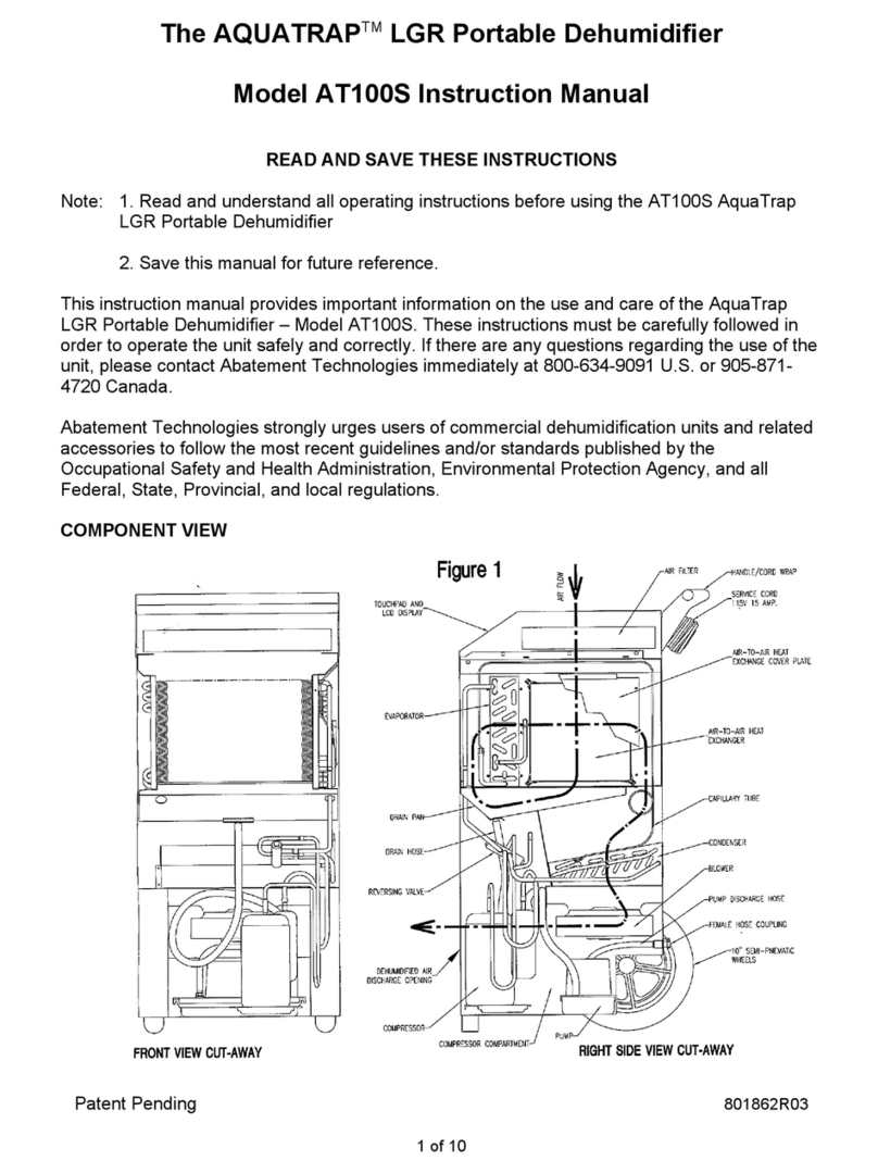 ABATEMENT AQUATRAP AT100S instruction manual