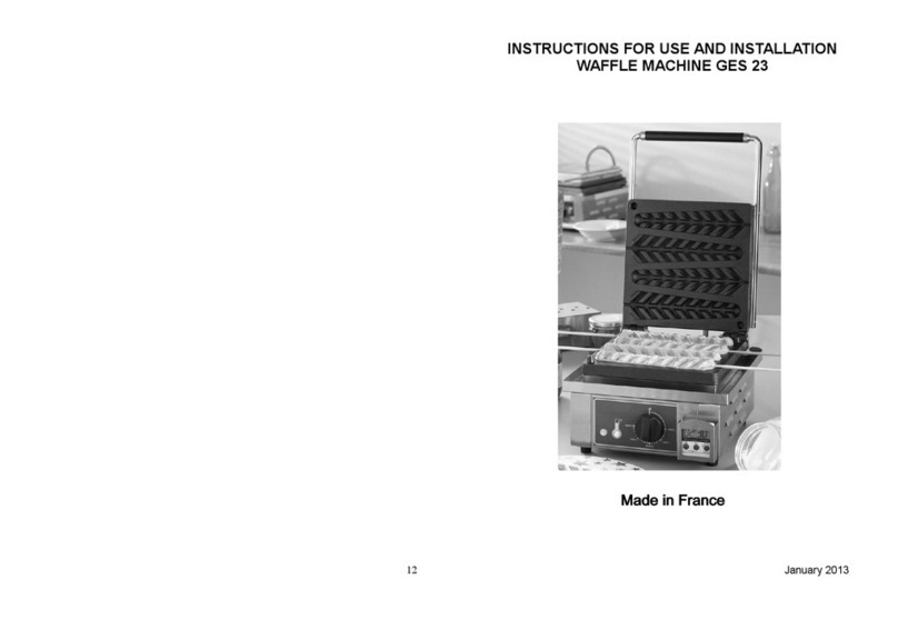 Roller Grill GES 23 Instructions for use and installation