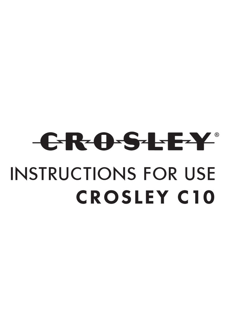 Crosley C10 Series User manual