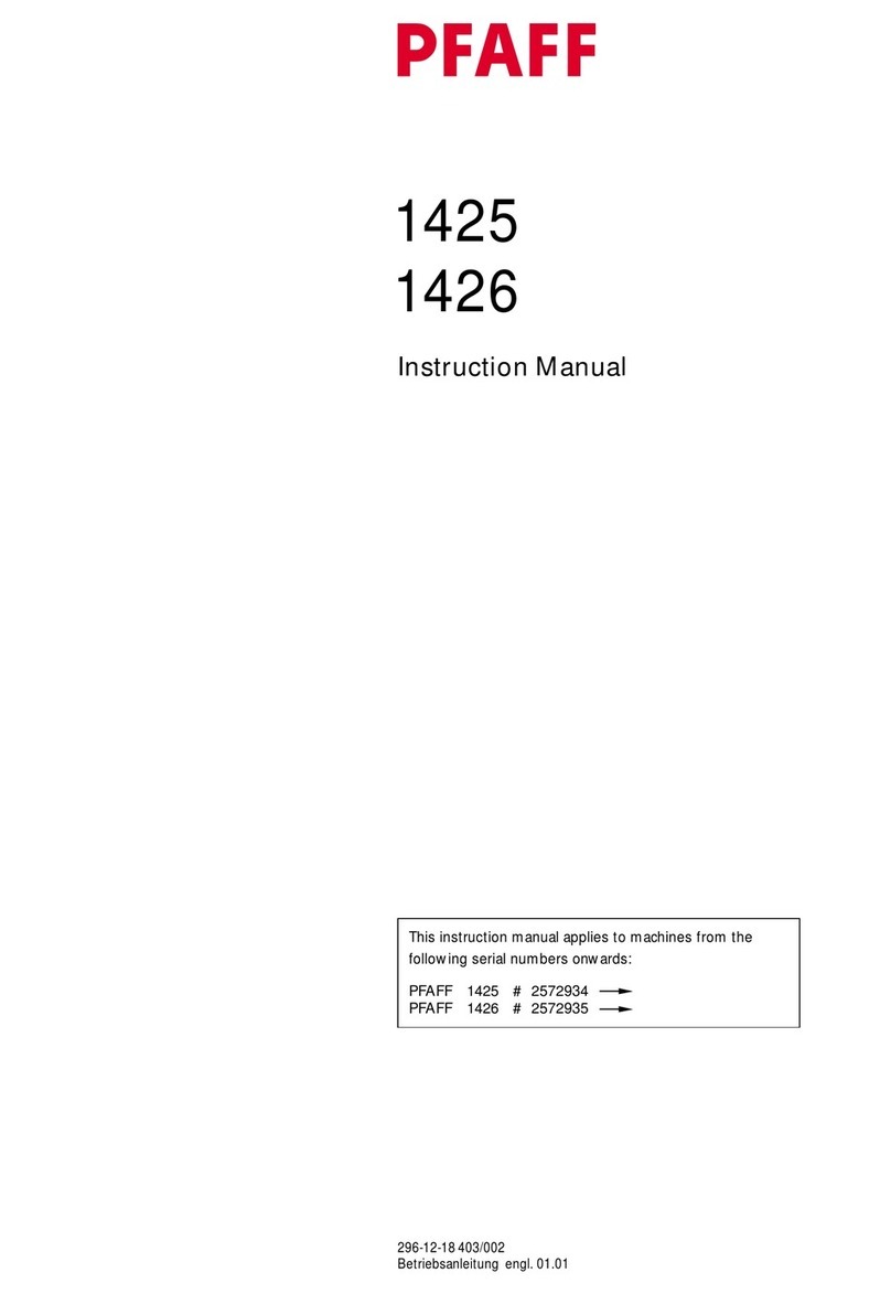Pfaff 1425 User manual