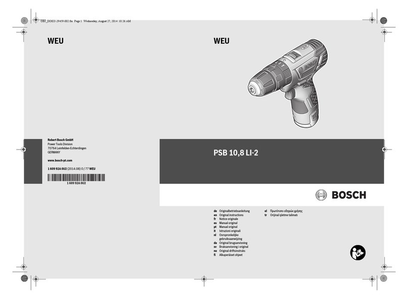 Bosch PSB 10 Original instructions