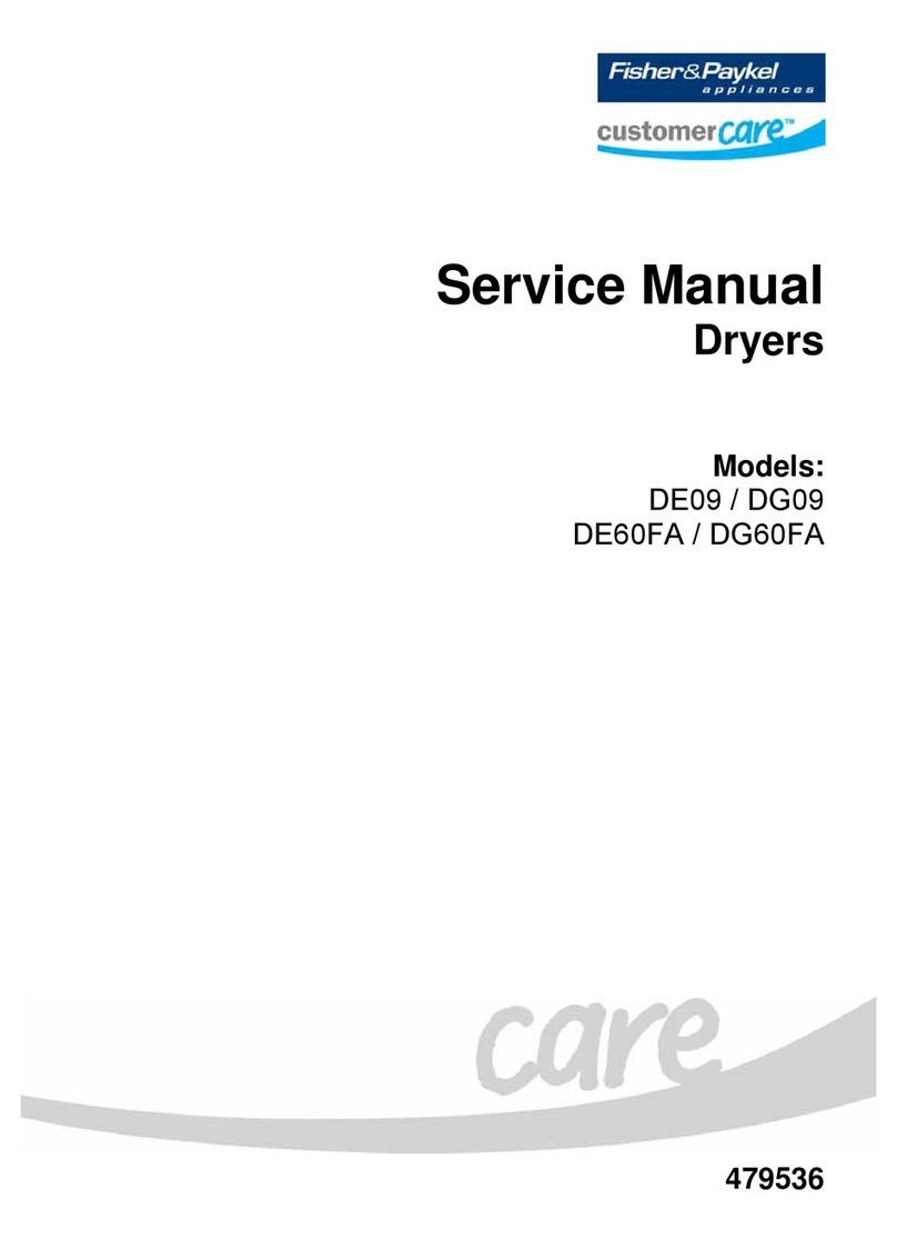 Fisher & Paykel DE09 Service manual
