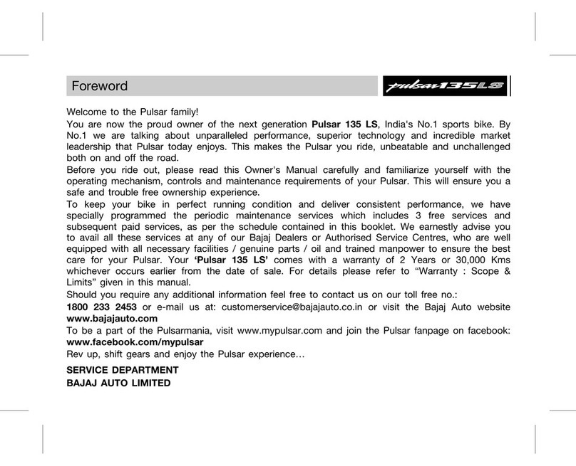 Pulsar 135 LS user manual