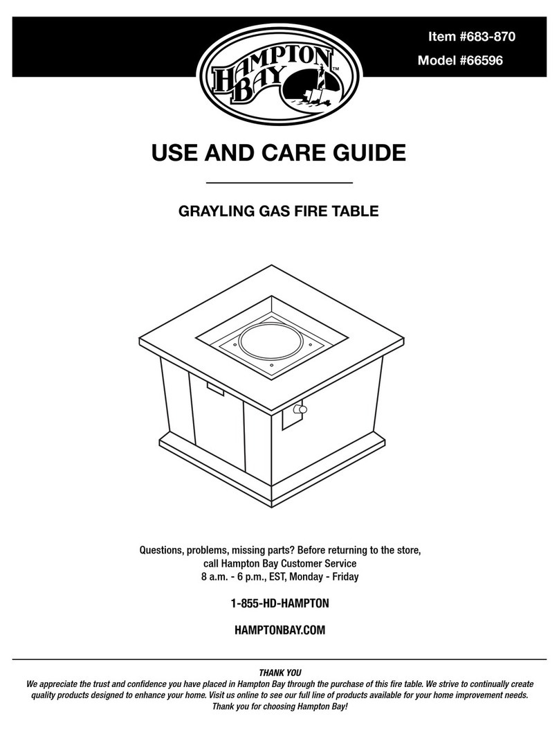HAMPTON BAY 66596 Use and care guide