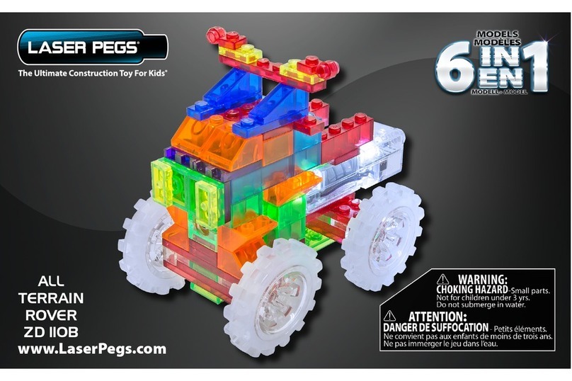 LaserPegs ALL TERRAIN ROVER ZD 110B manual