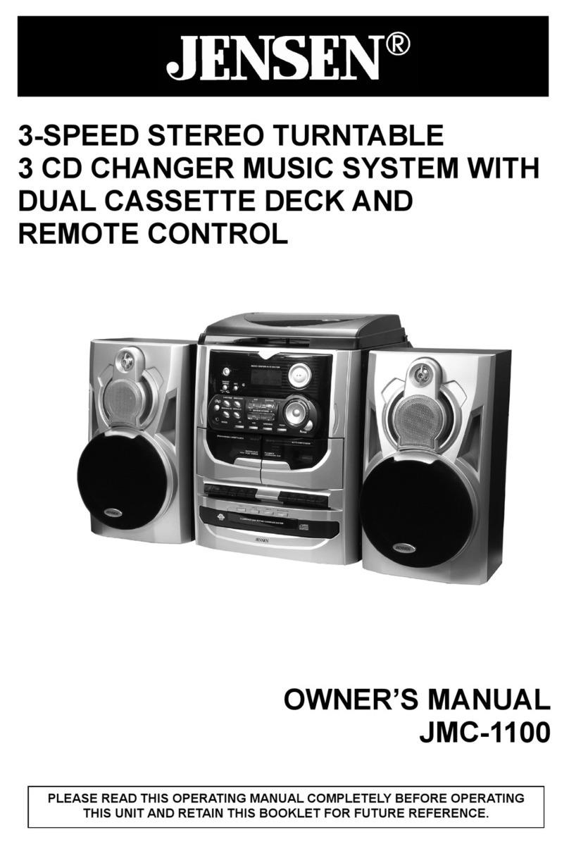 Jensen JMC-1100 User manual
