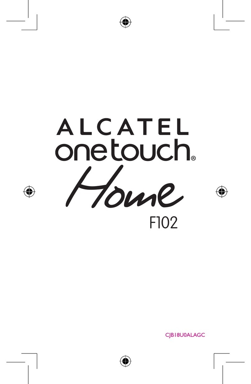 Alcatel OneTouch Home F102 User manual