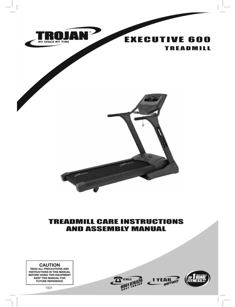 Trojan EXECUTIVE 600 Care instructions and assembly manual