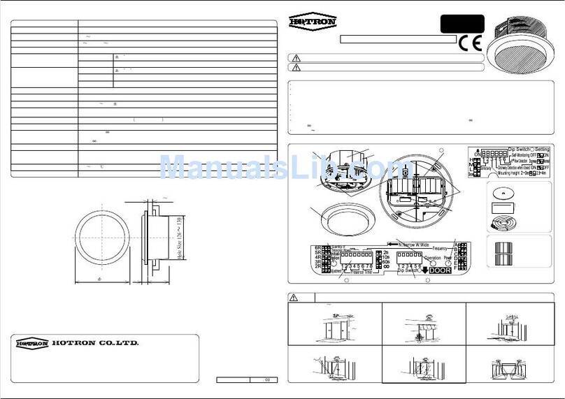 Hotron HR85 User manual
