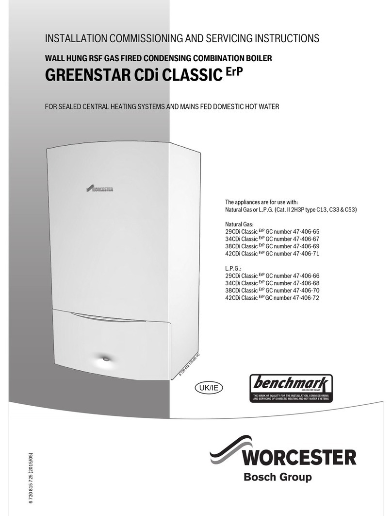 Worcester GREENSTAR 29CDi Classic ErP User guide