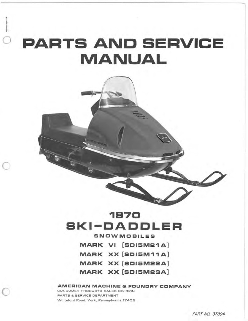 AMF 1970 SKI-DADDLER SD15M21 A Parts and service manual