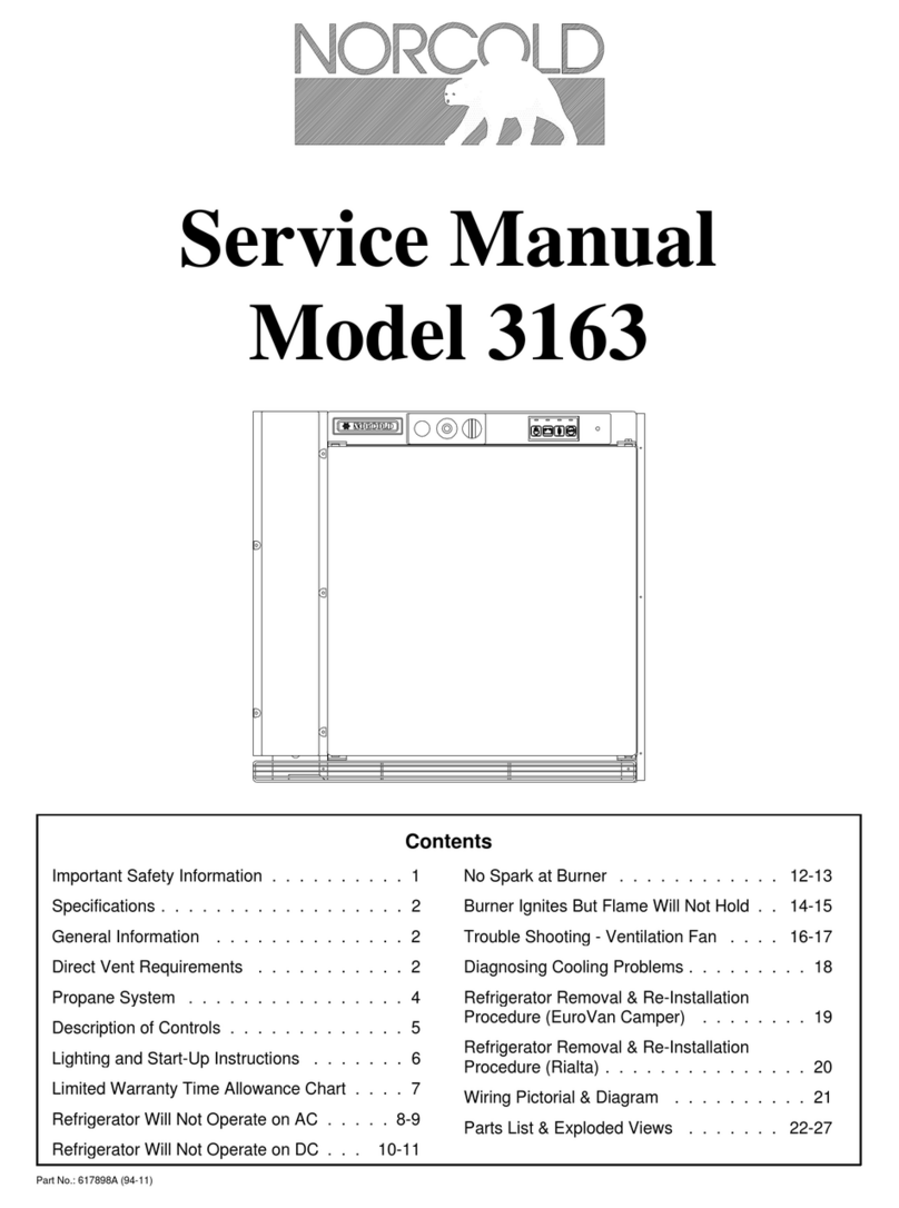 Norcold 3163 Series Service manual