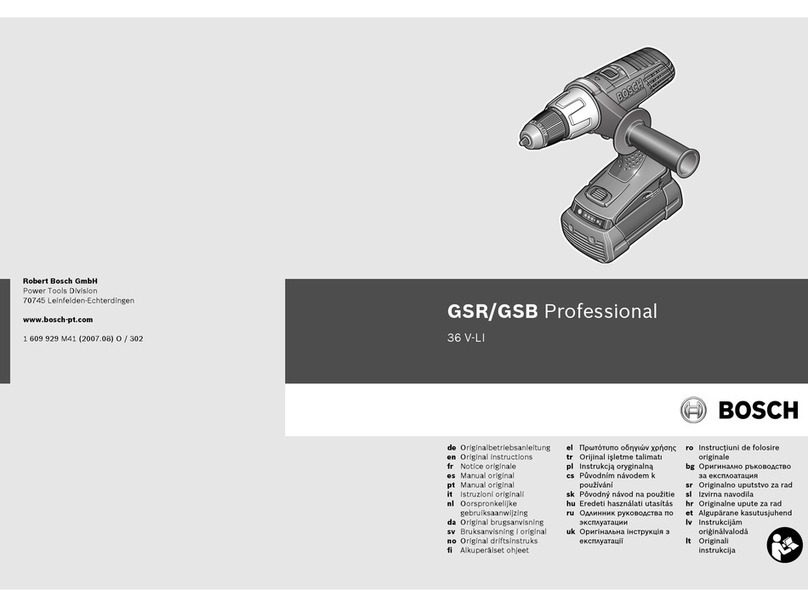 Bosch GSR 36 V-LI Professional User manual