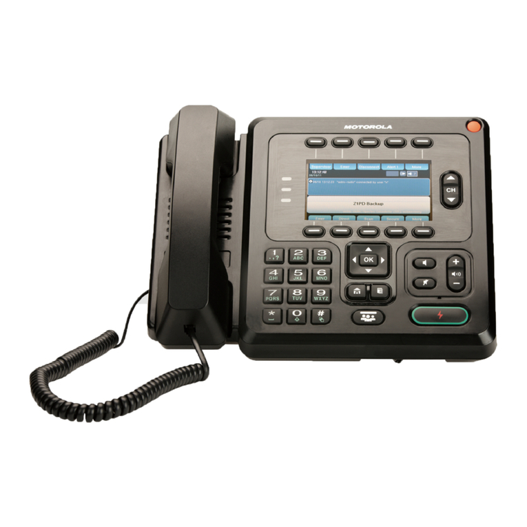 Motorola MCD 5000 Deskset User manual