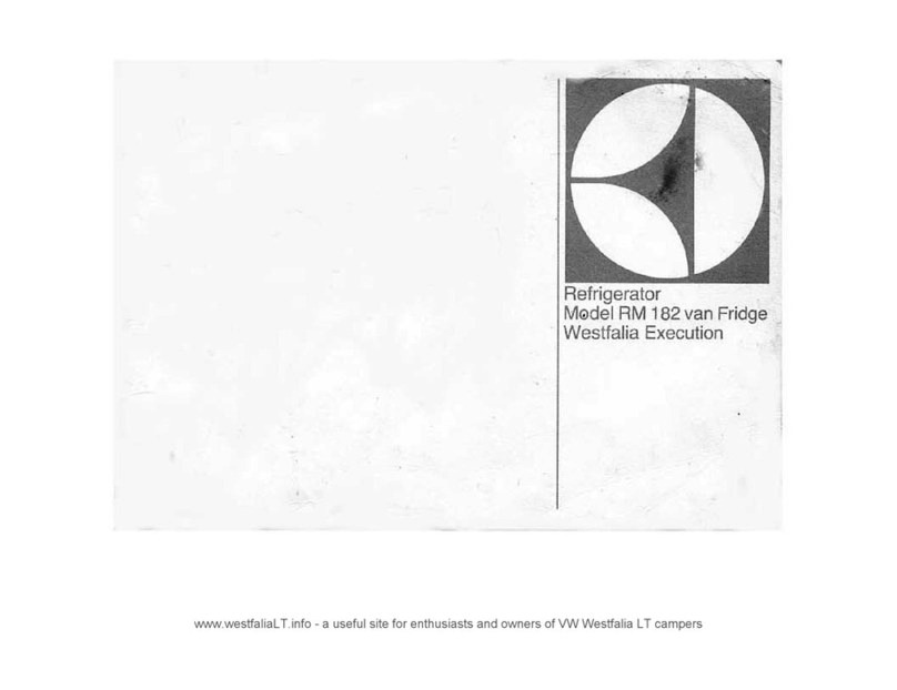 Dometic RM182 user manual
