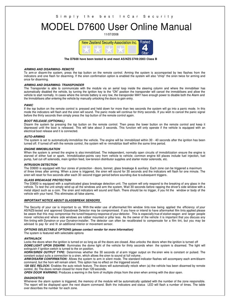 Dynatron D7600 user manual