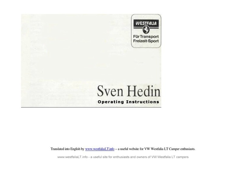 Westfalia SVEN HEDIN User manual