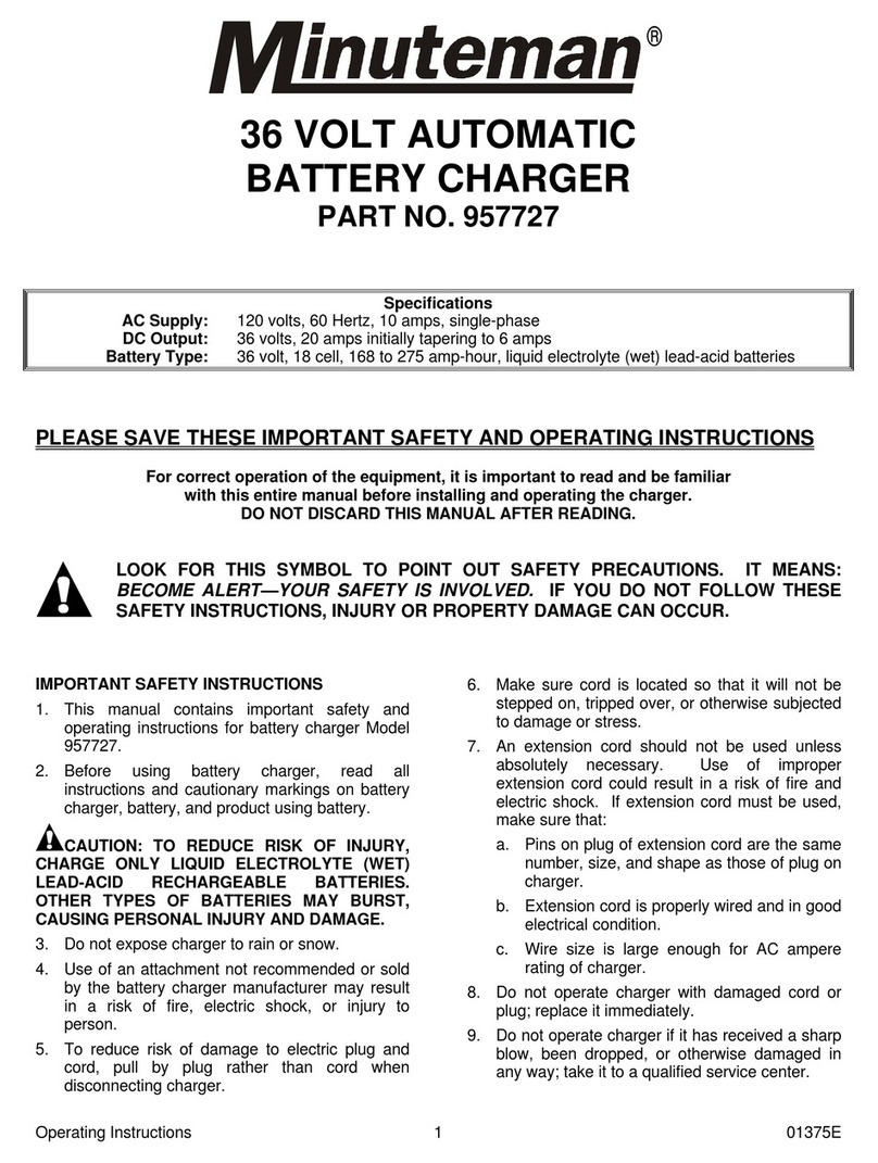 Minuteman 957727 operating instructions