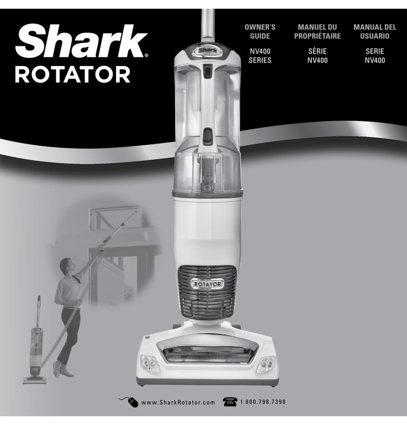 Shark NV400 series owner's manual