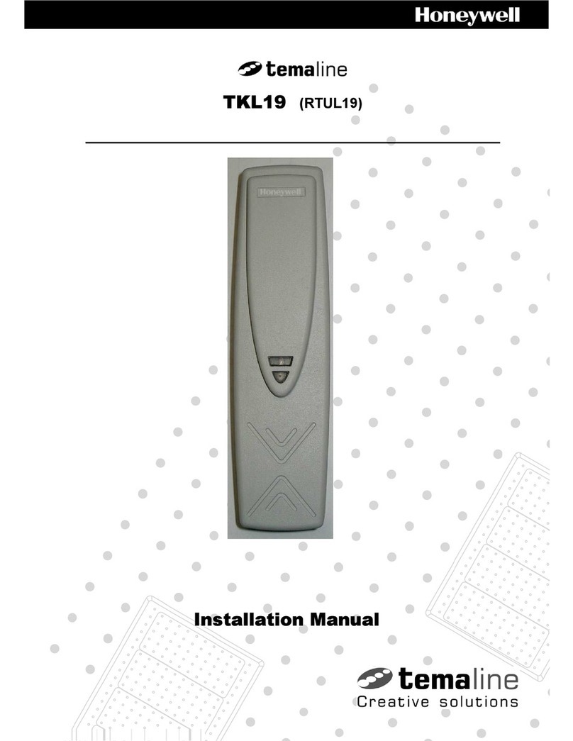 Honeywell Temaline TKL19 installation manual