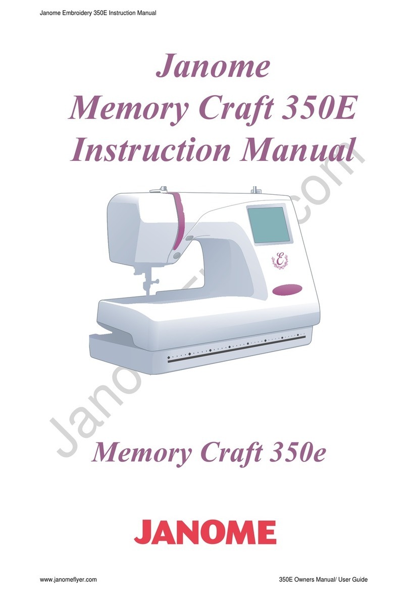 Janome Memory Craft 350e User manual
