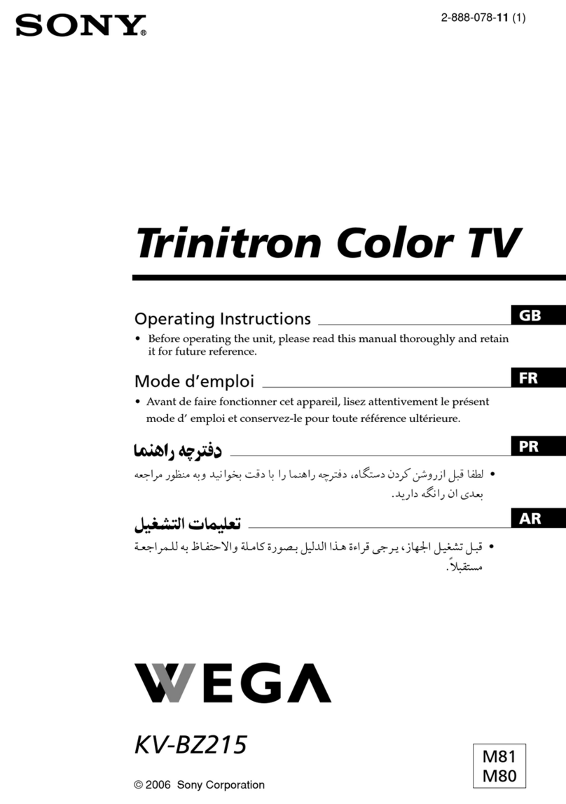 Sony wega trinitron kv-bz215 User manual