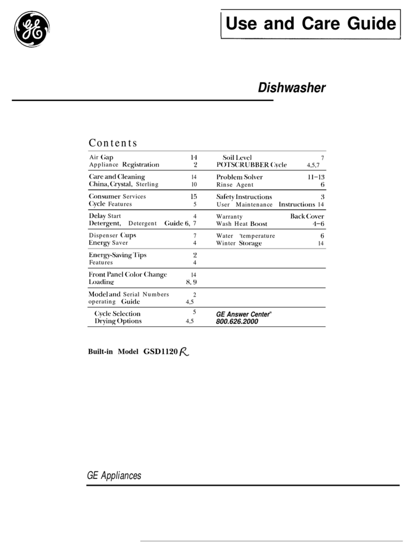 GE GSD1120R User manual