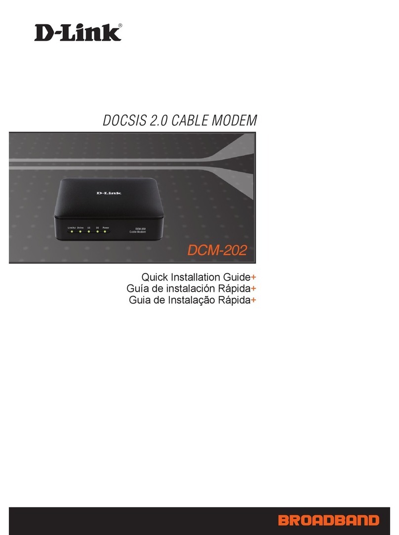 D-Link DCM202 - Express Ethernetwork DOCSIS 2.0 Cable... User manual