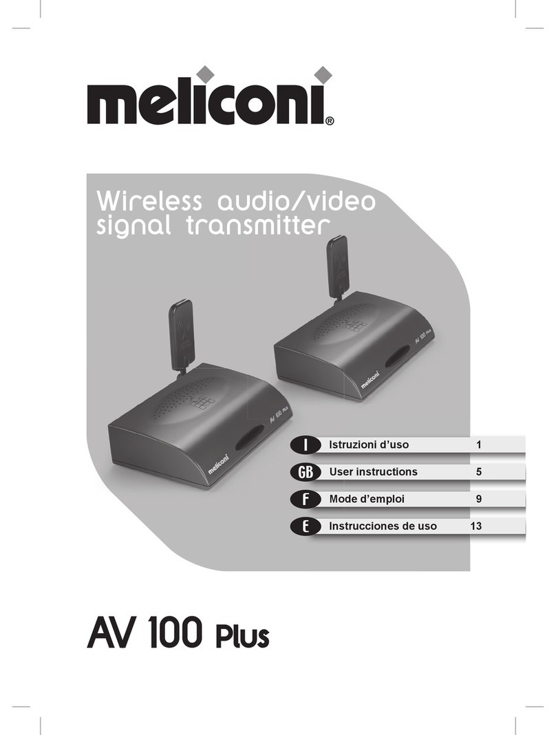 MELICONI AV 100 Plus User instructions