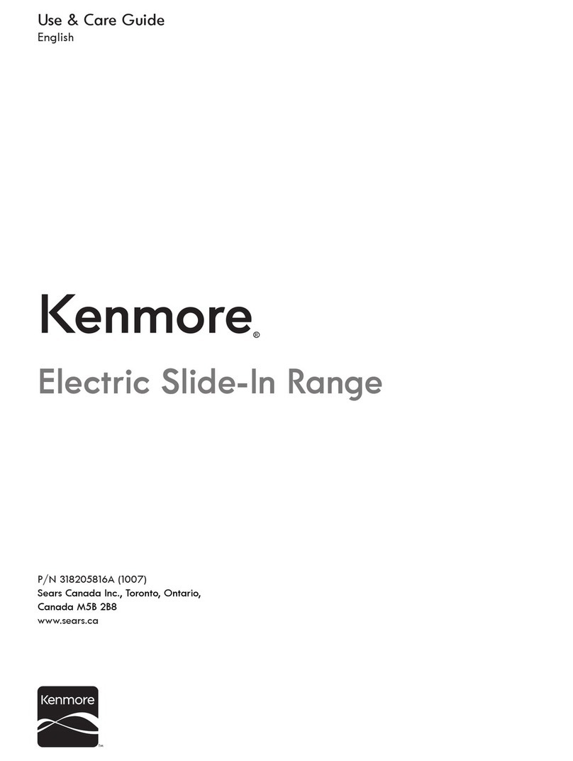 Kenmore C970 Series User manual