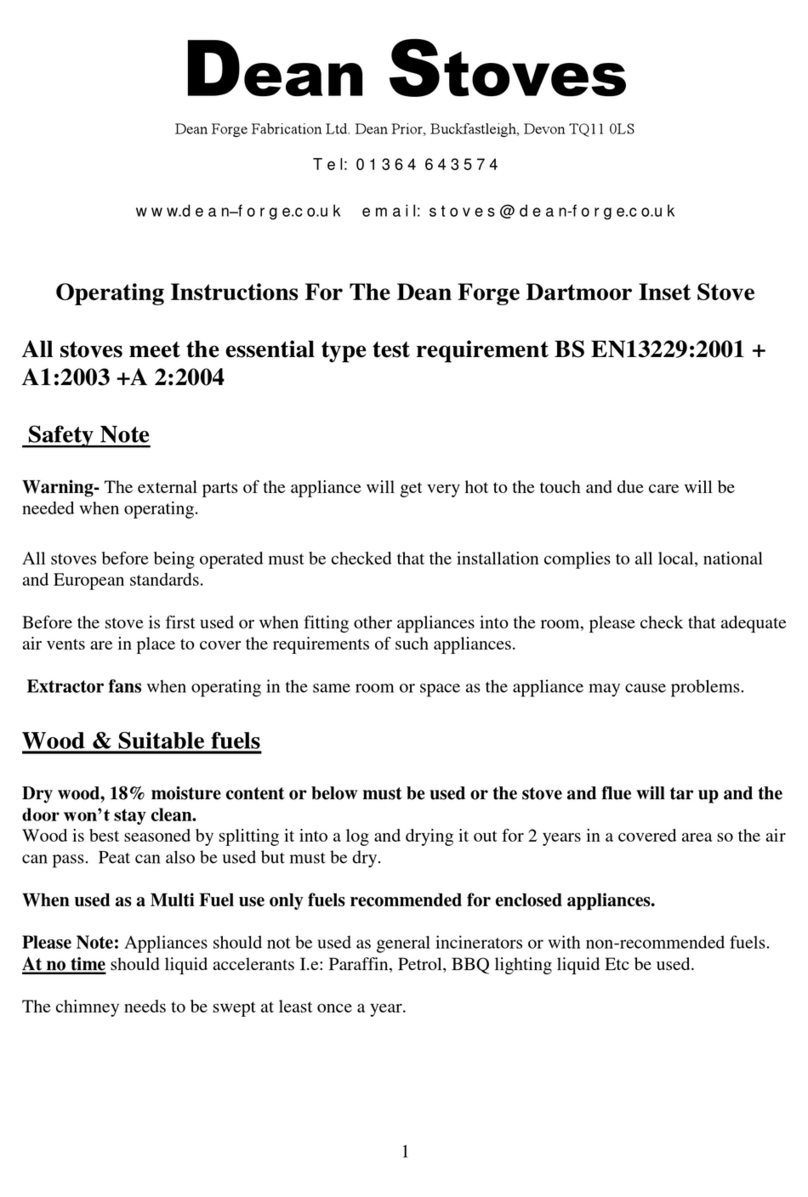 Dean Dartmoor 5 operating instructions