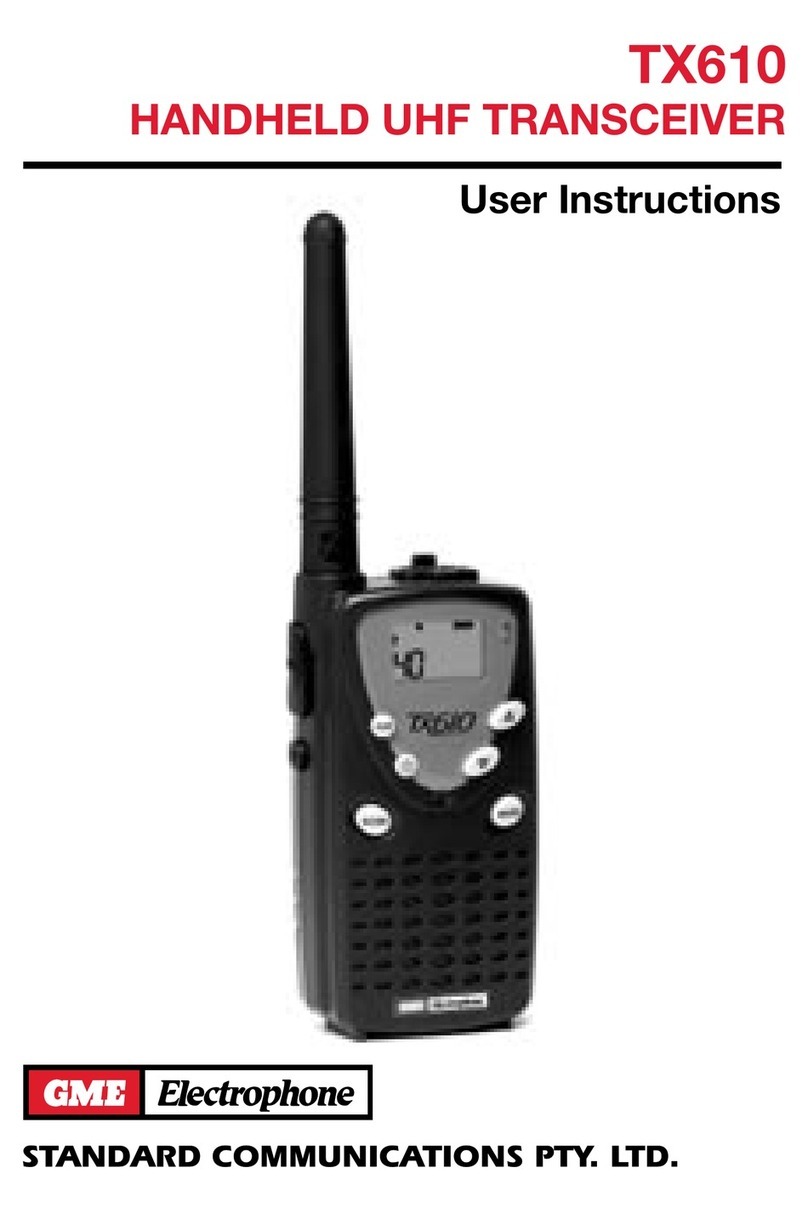GME Electrophone TX610 User instructions