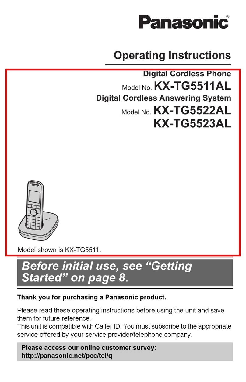 Panasonic KX-TG5511AL User manual