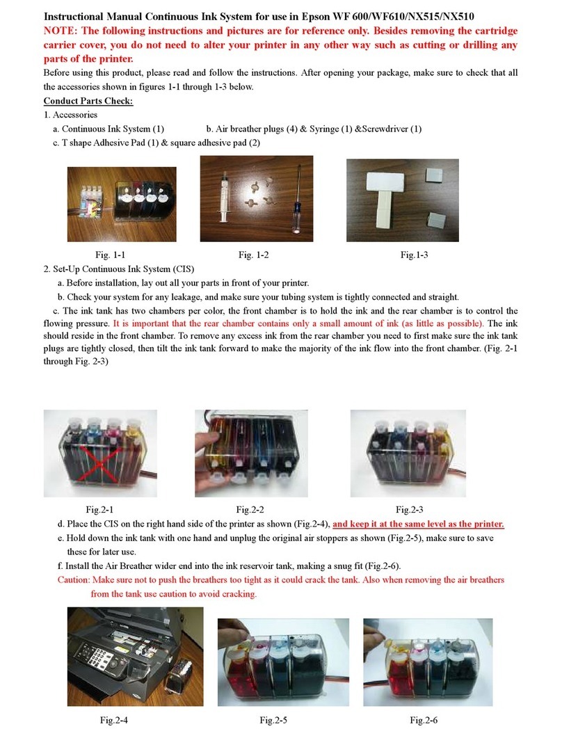 Epson NX515 - Stylus Color Inkjet Operating and maintenance manual