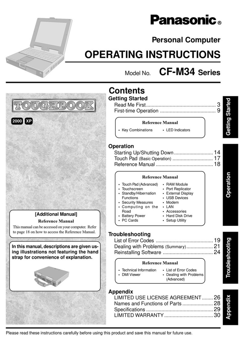 Panasonic CF-M34 Series User manual Panasonic CF-M34 Series User manual