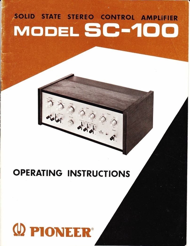 Pioneer SC-100 operating instructions