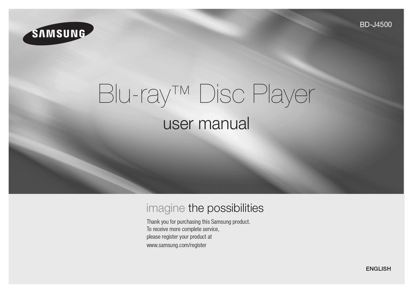 Samsung BD-J4500 User manual