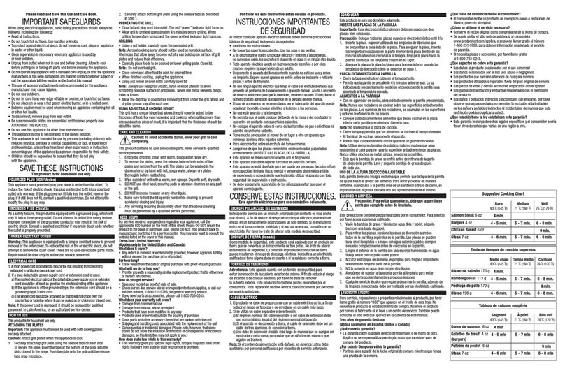 George Foreman GRP360 Installation instructions